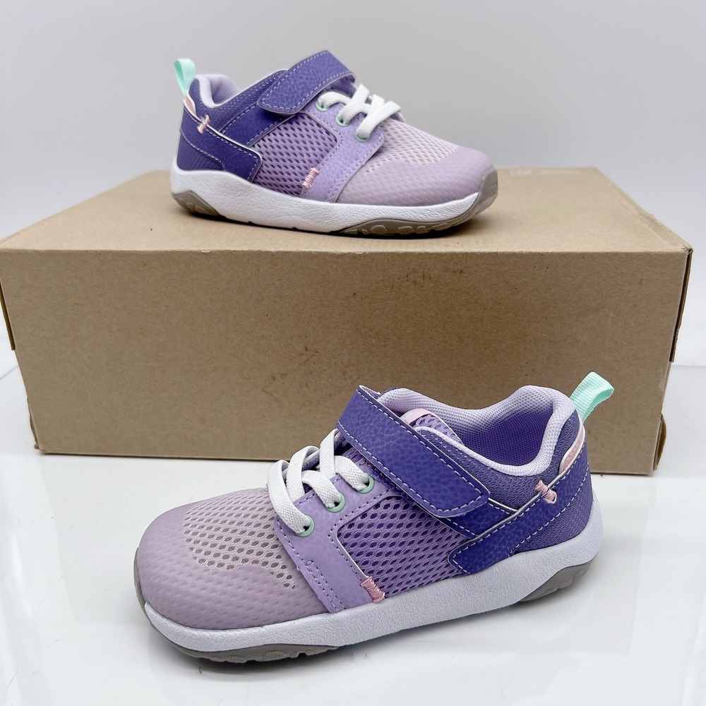 See Kai Run Viento Kids Sneaker Gym Shoes Purple Lace Up Hook & Loop EU 30 US 12